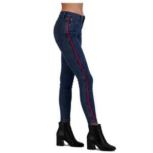 JBD Women’s W25" x L28" Dark Rinse High-Rise Ankle Crop Skinny Jeans | NWT